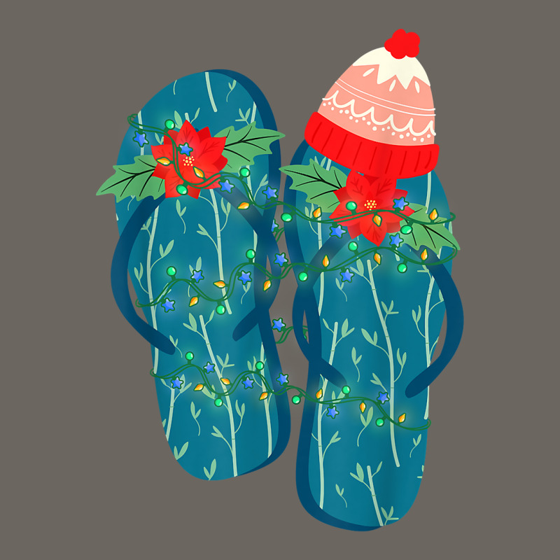 Flip Flops Hawaiian Xmas Summer Vacation Christmas In July T Shirt Sun Shade Cap | Artistshot