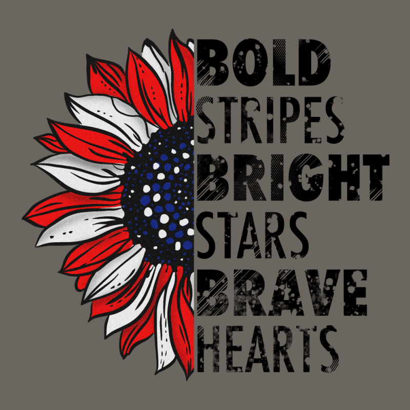 Bold Stripes Bright Stars Brave Hearts Sun Shade Cap | Artistshot