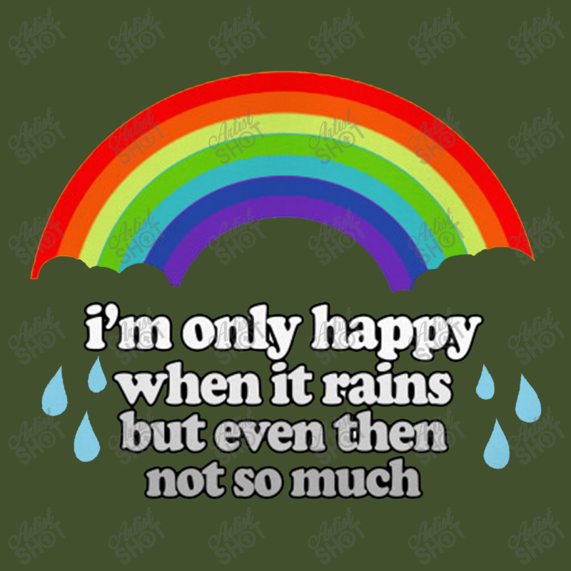 I'm Only Happy When It Rains But Even Then Not So Much Sun Shade Cap by gusjigangkudus | Artistshot