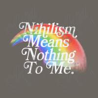 Nihilism Means Nothing To Me, Vintage Style Faded Rainbow Design Sun Shade Cap | Artistshot