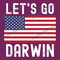 Let's Go Darwin American Flag - White Letters Version Tie Dyed Bucket Hat | Artistshot