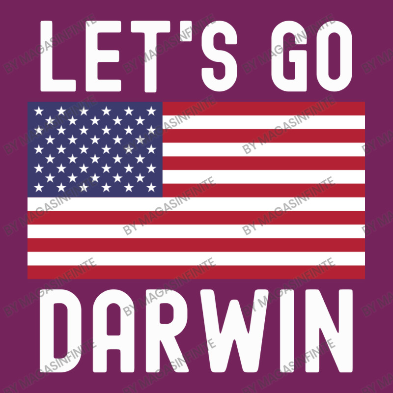 Let's Go Darwin American Flag - White Letters Version Tie Dyed Bucket Hat by Magasinfinite | Artistshot