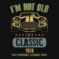Im Not Old Im A Classic Born 1938 T Shirt Face Mask Rectangle | Artistshot