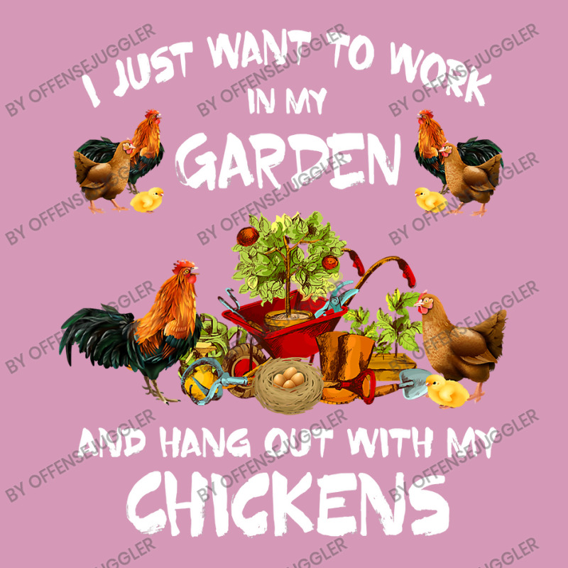 Chicken Cock Womens I Just Want To Work In My Garden And Hang Out Chic Tie Dyed Bucket Hat by offensejuggler | Artistshot