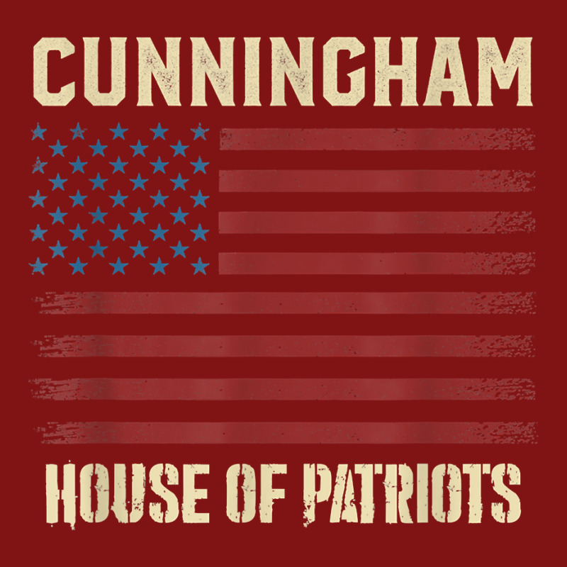 Cunningham Last Name Surname American Flag Family T Shirt Snapback Trucker Cap by tognifx | Artistshot