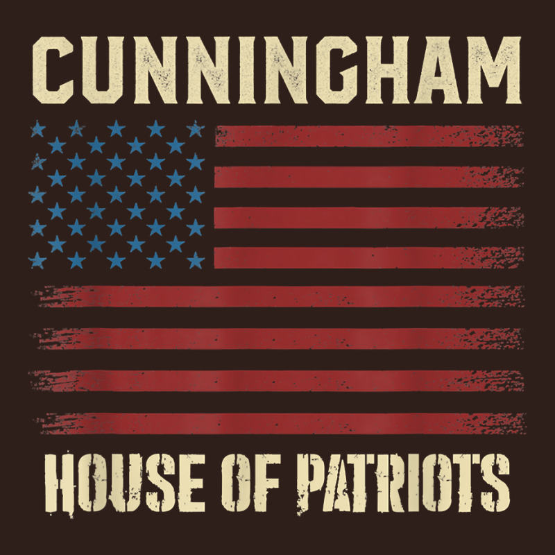 Cunningham Last Name Surname American Flag Family T Shirt Foam Trucker Hat by tognifx | Artistshot