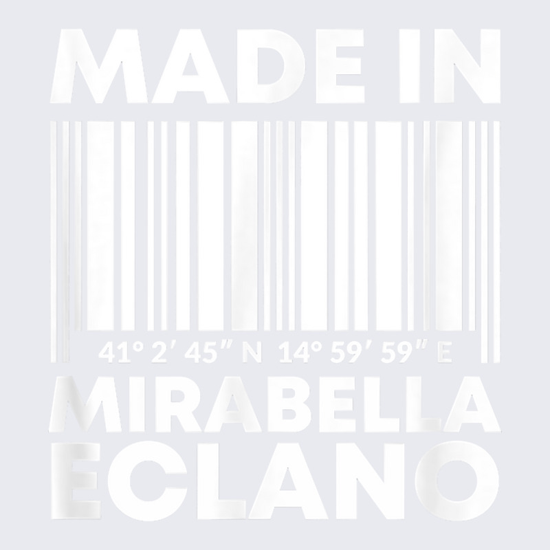 Made In Mirabella Eclano Barcode T Shirt Adjustable Baseball Cap | Artistshot