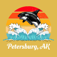 Petersburg T  Shirt Petersburg Alaska Distressed Orca Killer Whale Wav Dyed Cap | Artistshot