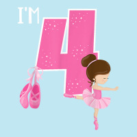 Girl_s 4 Year Old Ballerina 4th Birthday Party Ballet Dancer Urban Heavy T-shirt | Artistshot