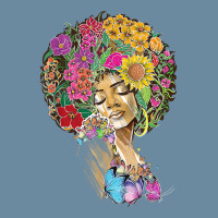 Afro Women Flowers Butterfly Latina African American Melanin Urban Heavy T-shirt | Artistshot