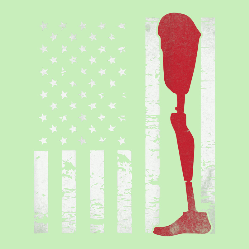 Amputee Patriotic Prosthetic Leg Flag Urban Heavy T-shirt by Graham Sanchez | Artistshot