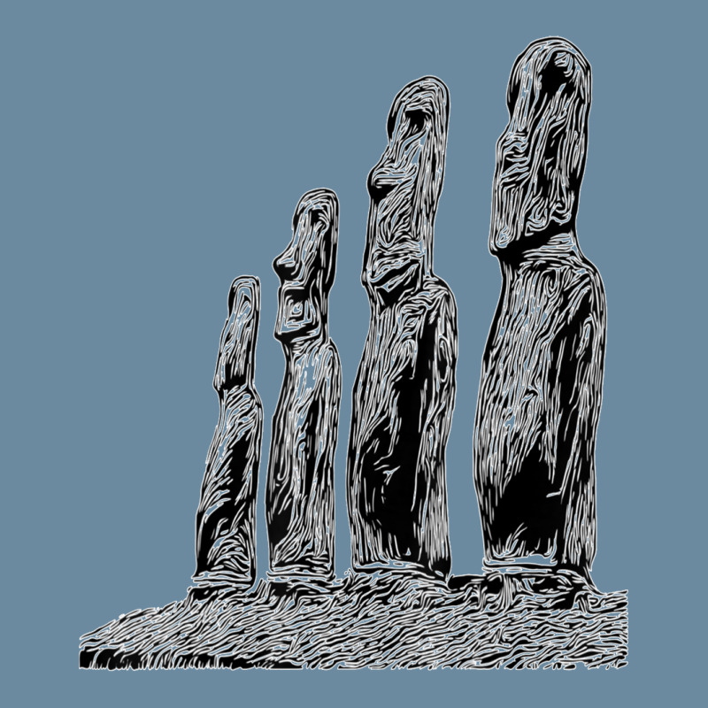 Easter Island Moai Statue Monolith World Mystery Urban Heavy T-shirt | Artistshot