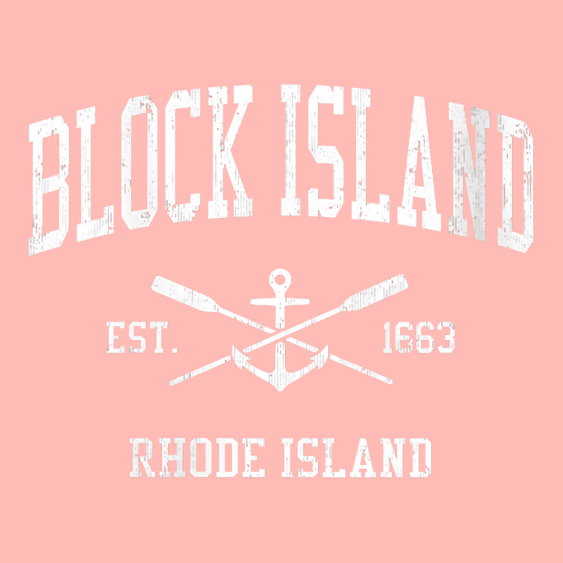 Womens Block Island Ri Vintage Crossed Oars & Boat Anchor Sports V Nec Urban Pullover Hoodie by voigterannen | Artistshot