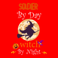 Halloween Soldier Gift T  Shirt Soldier By Day Witch By Night, Soldier Bomber Jacket | Artistshot