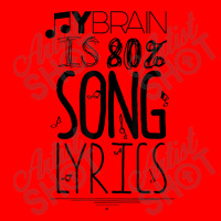 My Brain Is 80 Song Lyrics Music Lover Novelty Tee Day Gift Bomber Jacket | Artistshot