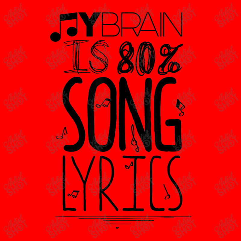 My Brain Is 80 Song Lyrics Music Lover Novelty Tee Day Gift Bomber Jacket by CaleDesign | Artistshot