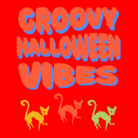 Groovy Halloween Vibes T  Shirt Groovy Halloween Vibes Cats Retro Colo Bomber Jacket | Artistshot