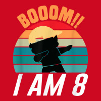 Boom I Am 8 Dabbing Boys 8th Birthday Eight Years T Shirt Pom Pom Beanie | Artistshot