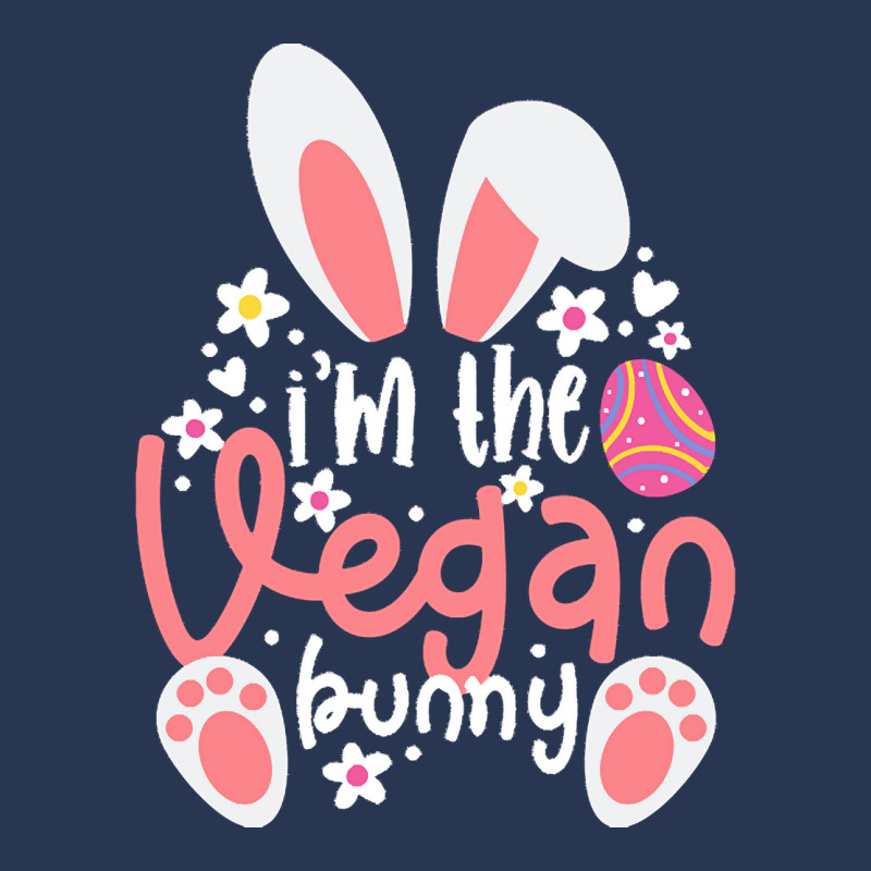 Vegan Design T  Shirt Bunny Ears I'm The Vegan Bunny Matching Easter V Men Denim Jacket by alexandrea99751 | Artistshot