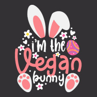 Vegan Design T  Shirt Bunny Ears I'm The Vegan Bunny Matching Easter V Vintage Hoodie | Artistshot