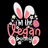 Vegan Design T  Shirt Bunny Ears I'm The Vegan Bunny Matching Easter V Long Sleeve Baby Bodysuit | Artistshot