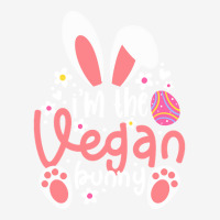 Vegan Design T  Shirt Bunny Ears I'm The Vegan Bunny Matching Easter V Youth 3/4 Sleeve | Artistshot