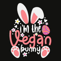 Vegan Design T  Shirt Bunny Ears I'm The Vegan Bunny Matching Easter V Scorecard Crop Tee | Artistshot