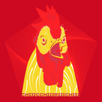 Chicken T  Shirt Screaming Rooster T  Shirt (3) Pom Pom Beanie | Artistshot