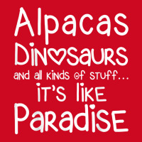 Alpacas Dinosaurs And All Kinds Of Stuff It’s Like Paradise T Shirt Pom Pom Beanie | Artistshot