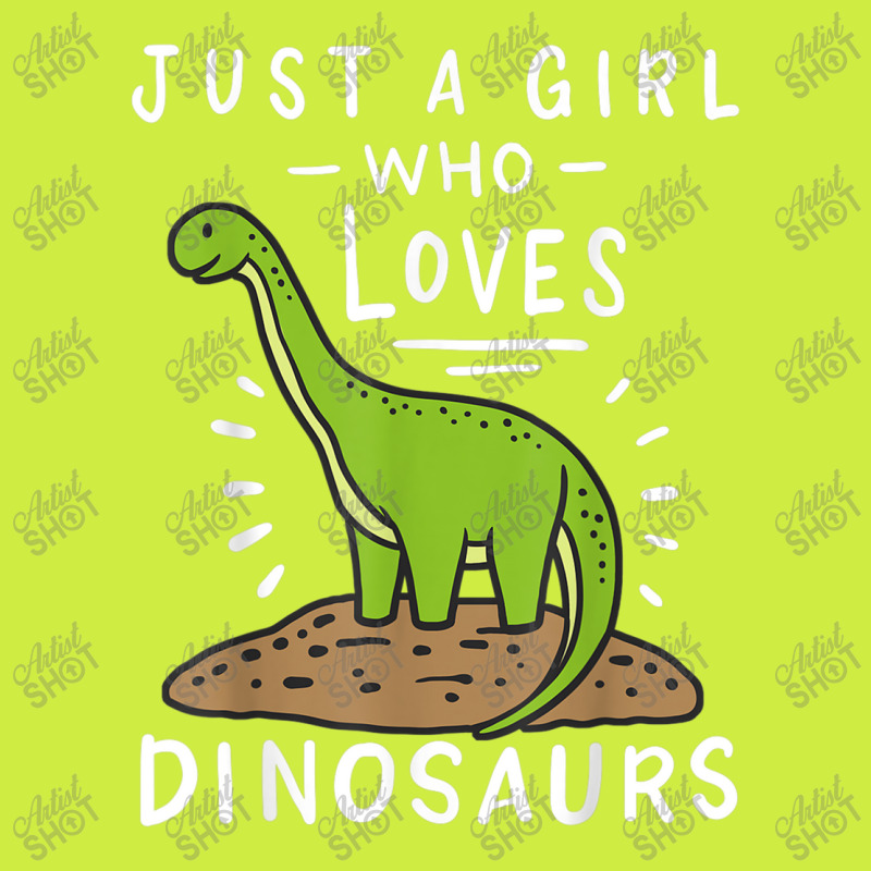 Just A Girl Who Loves Dinosaurs Brachiosaurus Paleontologist Adjustable Baseball Cap by Juan-Design | Artistshot