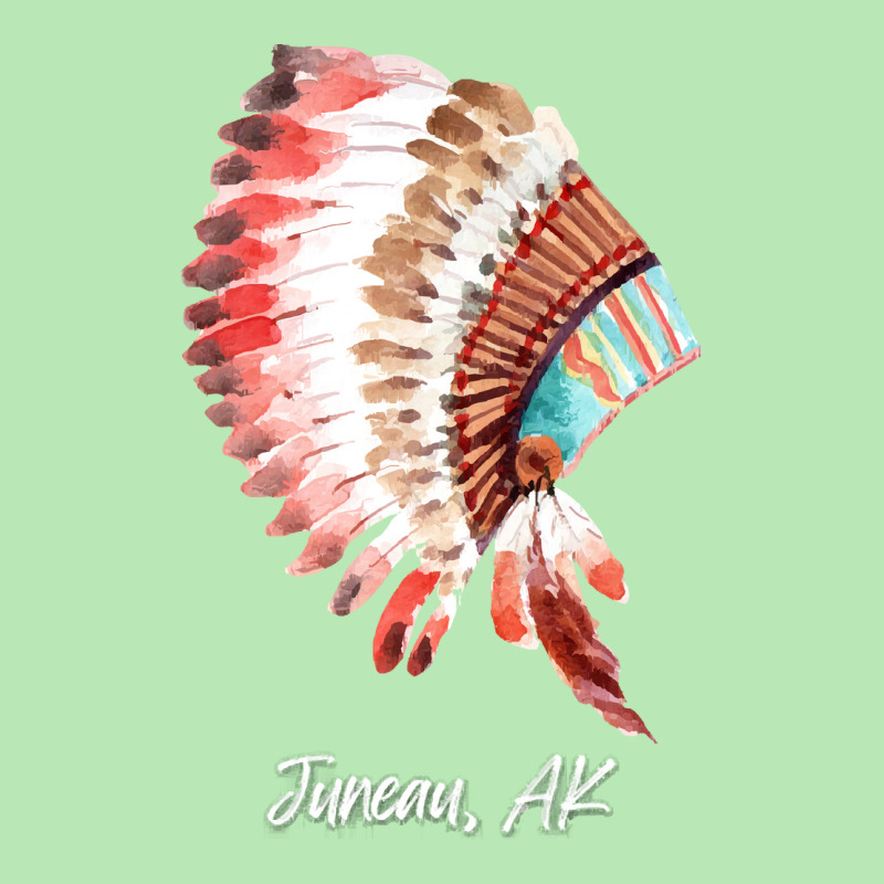 Native Indian Tribal Headdress Art T  Shirt Juneau Alaska Watercolor N Dyed Cap by sliceshit | Artistshot