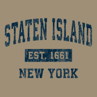 Staten Island New York Ny Vintage Sports Design Navy Print T Shirt Dyed Cap | Artistshot