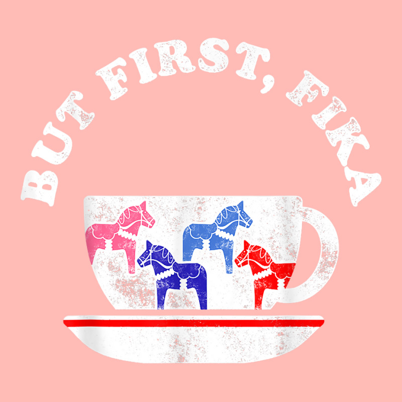 But First Fika Scandinavian Coffee Break Dala Horse Urban Heavy T-shirt by CaitlynLevine | Artistshot