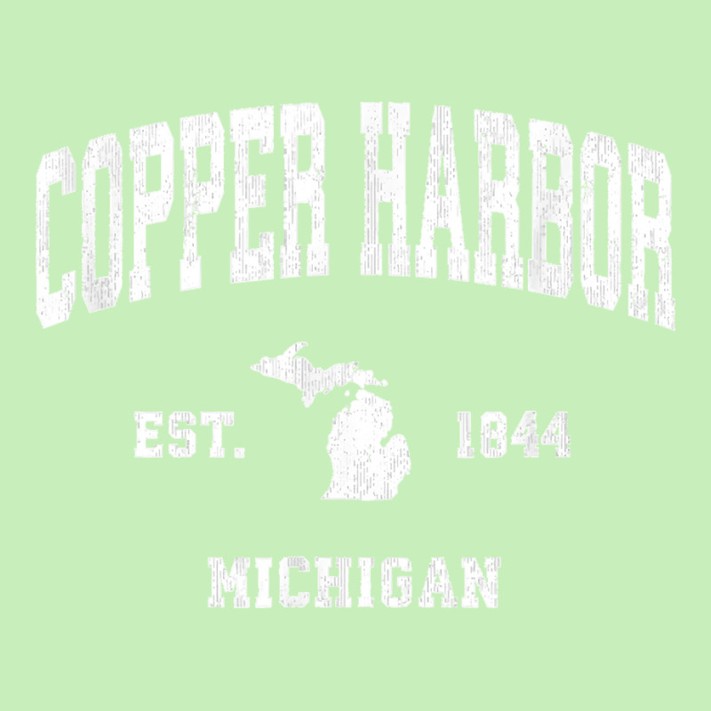 Copper Harbor Michigan Mi Vintage Athletic Sports Design T Shirt Urban Heavy T-shirt | Artistshot