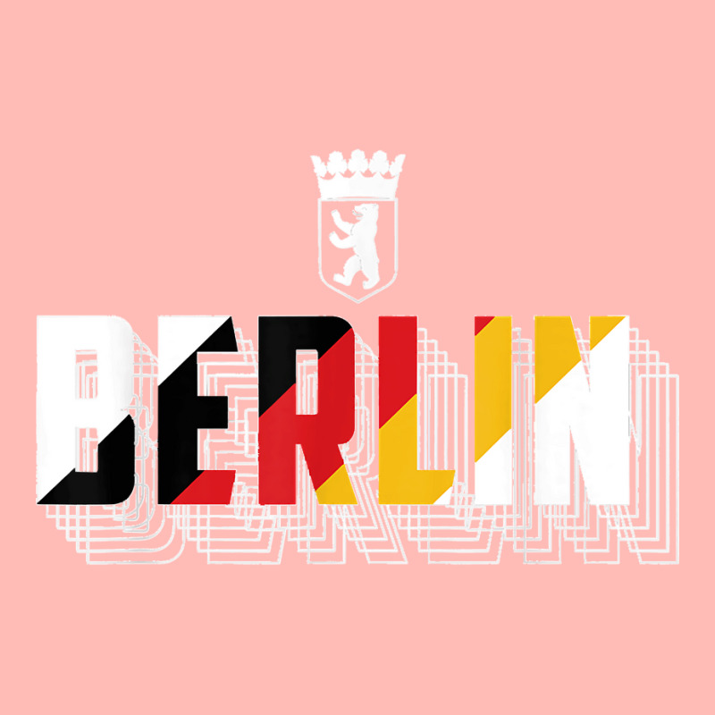 Berlin Typography Germany Flag Berlin Bear Symbol Urban Heavy T-shirt | Artistshot