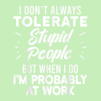 I Don't Always Tolerate Stupid People When I Do I'm At Work Urban Heavy T-shirt | Artistshot