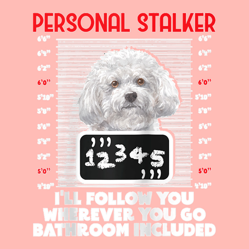 Personal Stalker Funny Bichon Frise Dog Bichon Tenerife Raglan Basebal Urban Heavy T-shirt by cm-arts | Artistshot