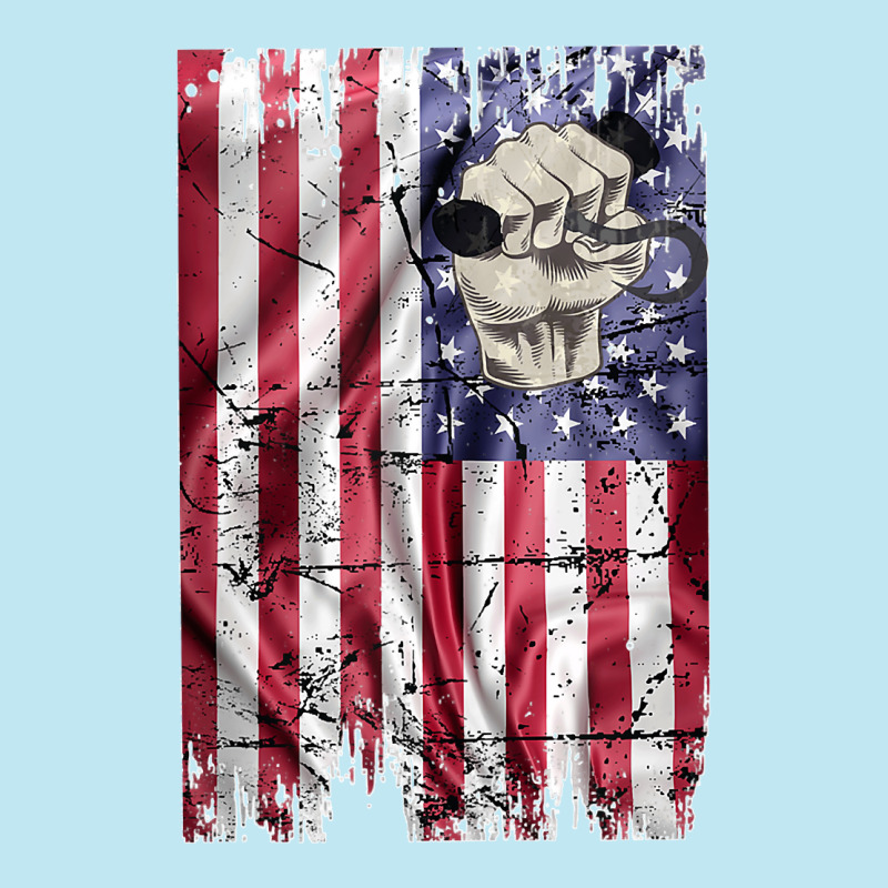 Longshoreman Vintage American Flag Usa Fist And Hook Tank Top Urban Heavy T-shirt | Artistshot