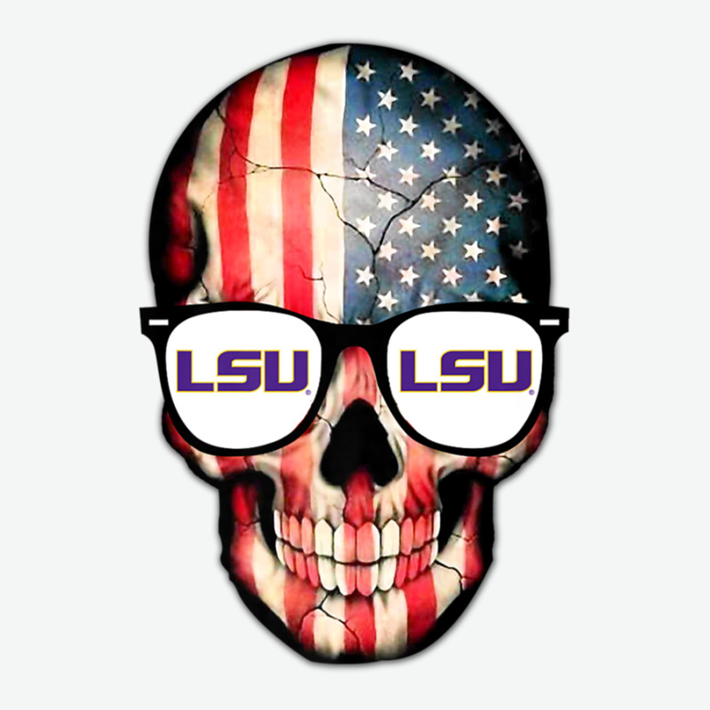 Lsu Tigers Skull Flag - Lsu - Apparel Urban Pullover Hoodie | Artistshot