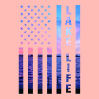 Lake Life American Flag Dock Sunset Wakeboarder Power Boat Urban Pullover Hoodie | Artistshot