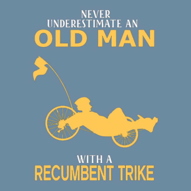 Never Underestimate Old Man With Recumbent Trike Urban Pullover Hoodie by cm-arts | Artistshot