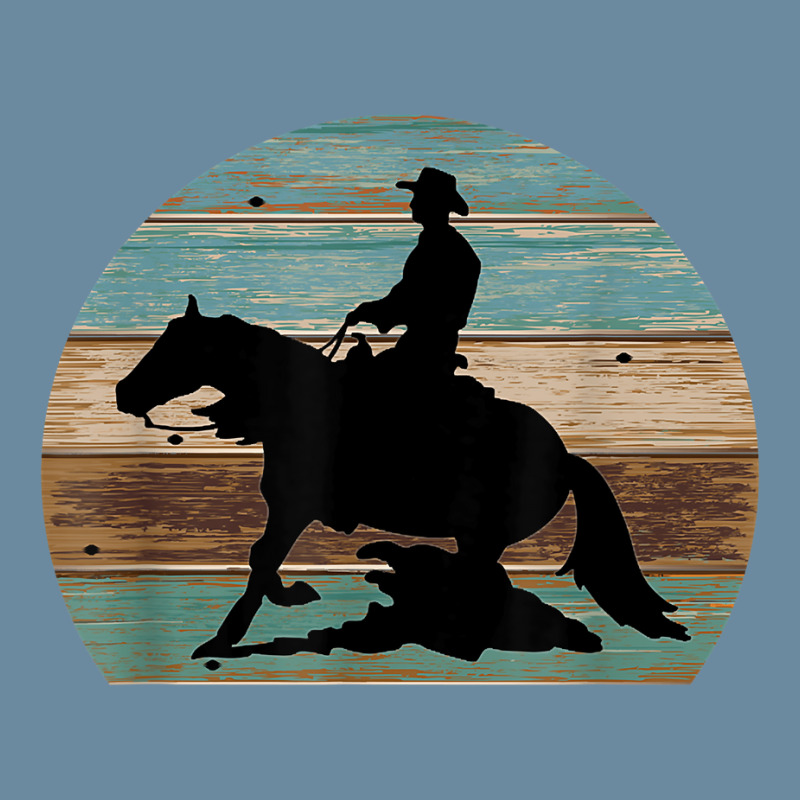 Western Cowboy Reining Horse Sliding Stop Vintage Style Urban Pullover Hoodie | Artistshot