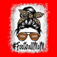 Messy Bun Player Bleached Football Mom Life With Leopard Bomber Jacket | Artistshot