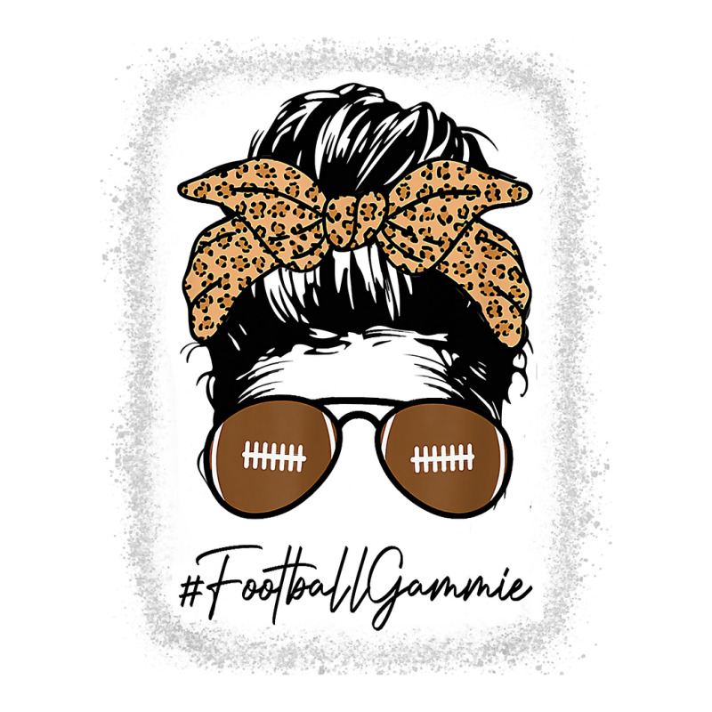 Bleached Football Gammie Life With Leopard Messy Bun Player Bomber Jacket by pester | Artistshot