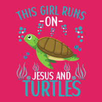 This Girl Runs On Jesus And Turtles Cute Sea Turtle Quote Pom Pom Beanie | Artistshot