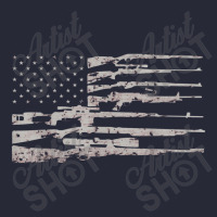 Big American Flag With Machine Guns 2a Flag Pom Pom Beanie | Artistshot