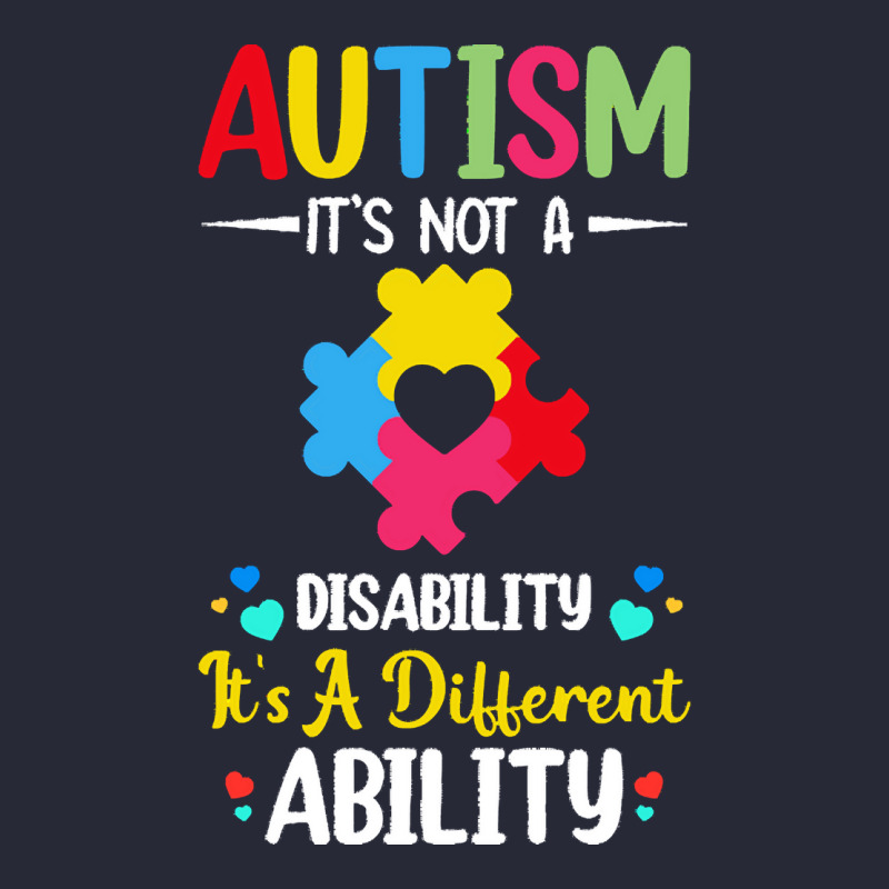 Autism Its Not A Disability Its A Dif T  Shirt Autism It's Not A Disab Pom Pom Beanie by lamentableabiding | Artistshot