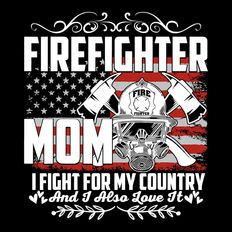 Firefighter Fireman Mom I Fight For My Country American Us Flag 24 Fir Pom Pom Beanie by circularflap | Artistshot