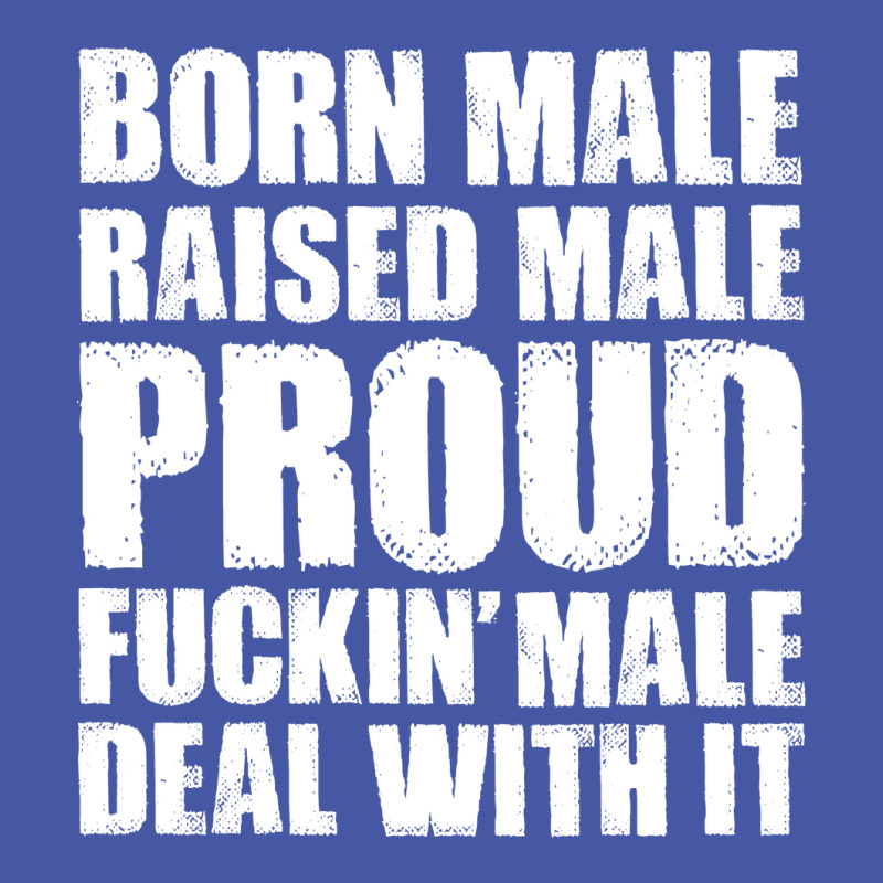 Born Male Raised Male Proud Fuckin' Male Deal With It Retro Pom Pom Beanie by HelloShop | Artistshot