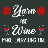 Yarn Lover T  Shirt Yarn And Wine Make Everything Fine T  Shirt Mesh Back Trucker Hat | Artistshot